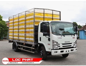 Xe tải Isuzu NQR 550 5 tấn Thùng Gia Cầm 272 lồng