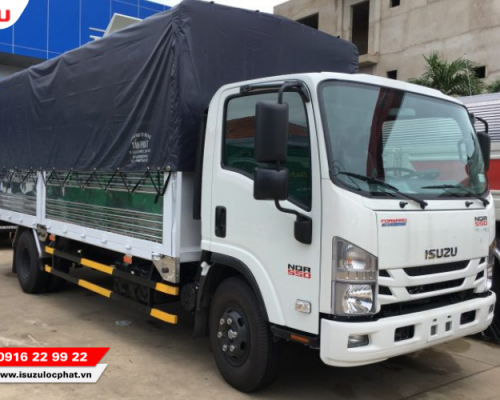 Xe tải Isuzu NQR75LE4 5.7 tấn Thùng Bạt